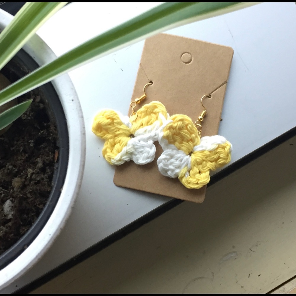 Crochet Butterfly Earrings